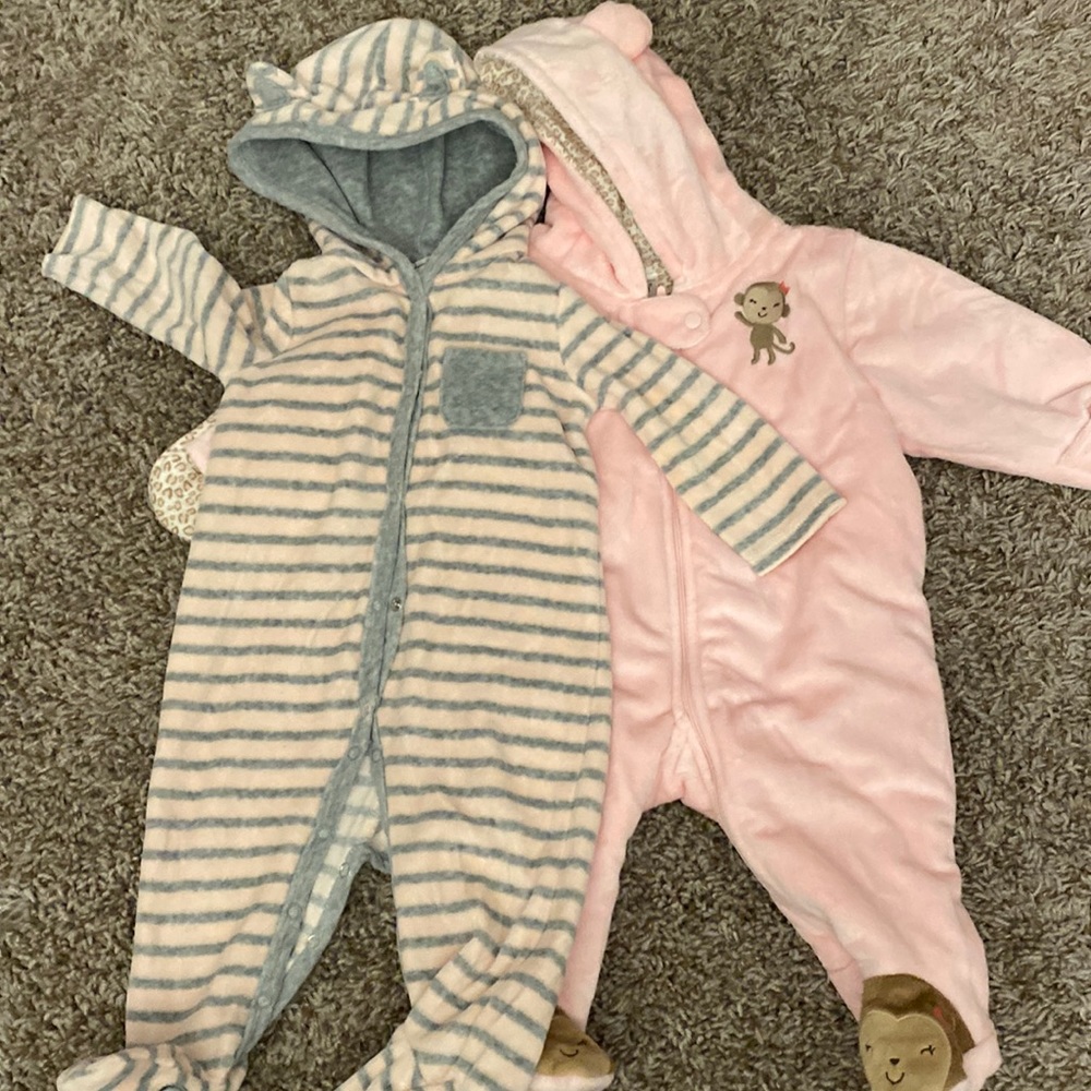 3 and 3-6mo girl winter bundle